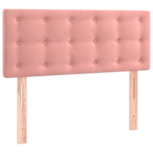 Box spring postel s matrací růžová 80 x 200 cm samet - obrázek 6