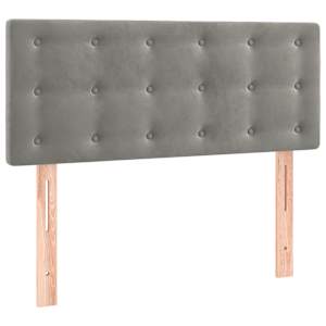 Box spring postel s matrací světle šedá 90x190 cm samet - obrázek 6