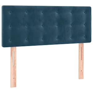 Box spring postel s matrací tmavě modrá 90x200 cm samet - obrázek 6