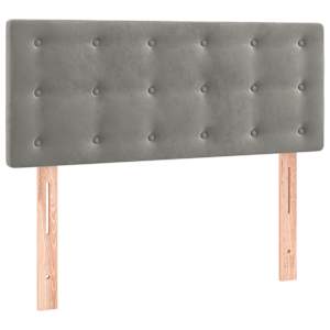 Box spring postel s matrací světle šedá 100x200 cm samet - obrázek 6