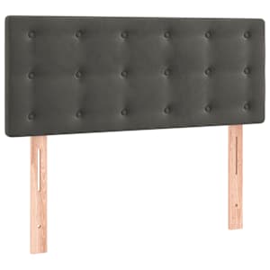 Box spring postel s matrací tmavě šedá 100x200 cm samet - obrázek 6