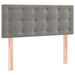 Box spring postel s matrací světle šedá 120 x 200 cm samet - obrázek 6