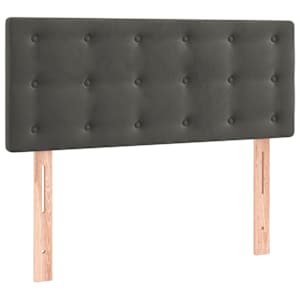 Box spring postel s matrací tmavě šedá 120 x 200 cm samet - obrázek 6