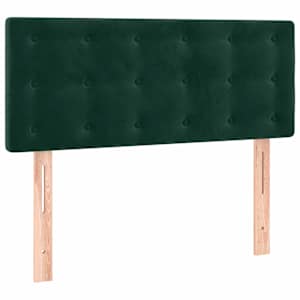 Box spring postel s matrací tmavě zelená 120 x 200 cm samet - obrázek 6
