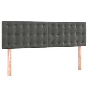 Box spring postel s matrací tmavě šedá 140x200 cm samet - obrázek 6