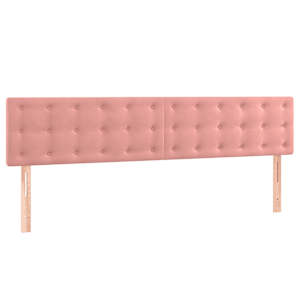 Box spring postelja z vzmetnico roza 180x200 cm žamet - slika 6