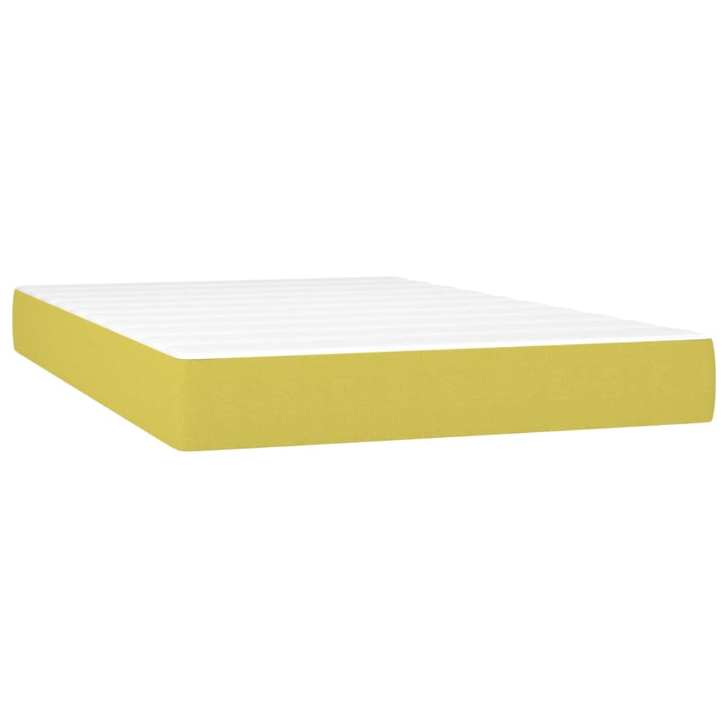Box spring postel s matrací zelená 120x200 cm textil - obrázek 6