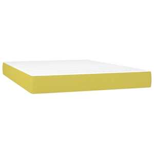 Box spring postel s matrací zelená 140x190 cm textil - obrázek 6