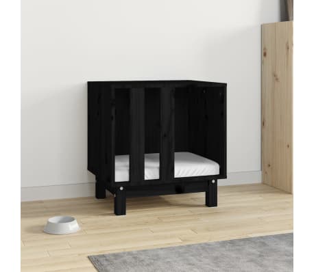 vidaXL Koirankoppi musta 50x40x52 cm t&auml;ysi m&auml;nty