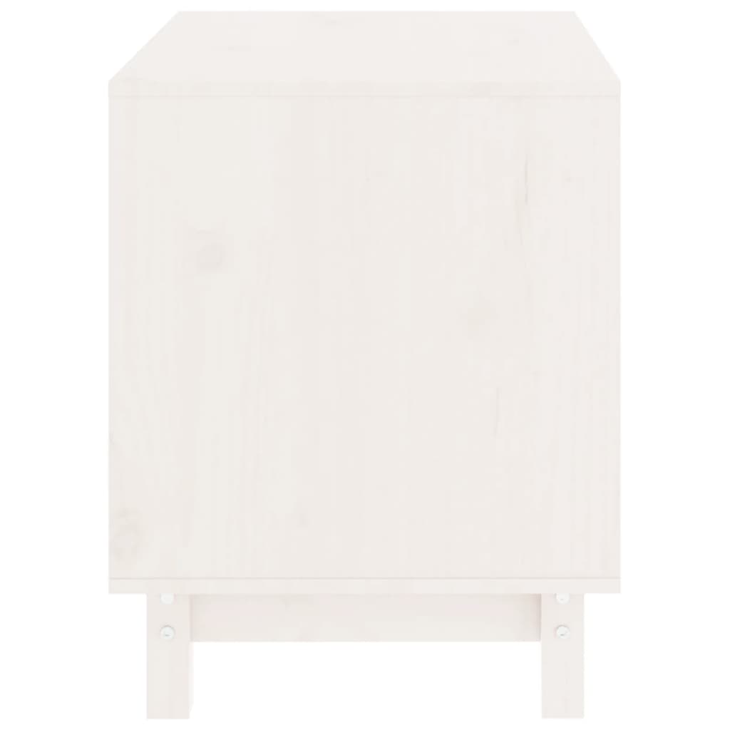 Niche d'intérieur en bois blanc pour chien - 60x45x57 cm