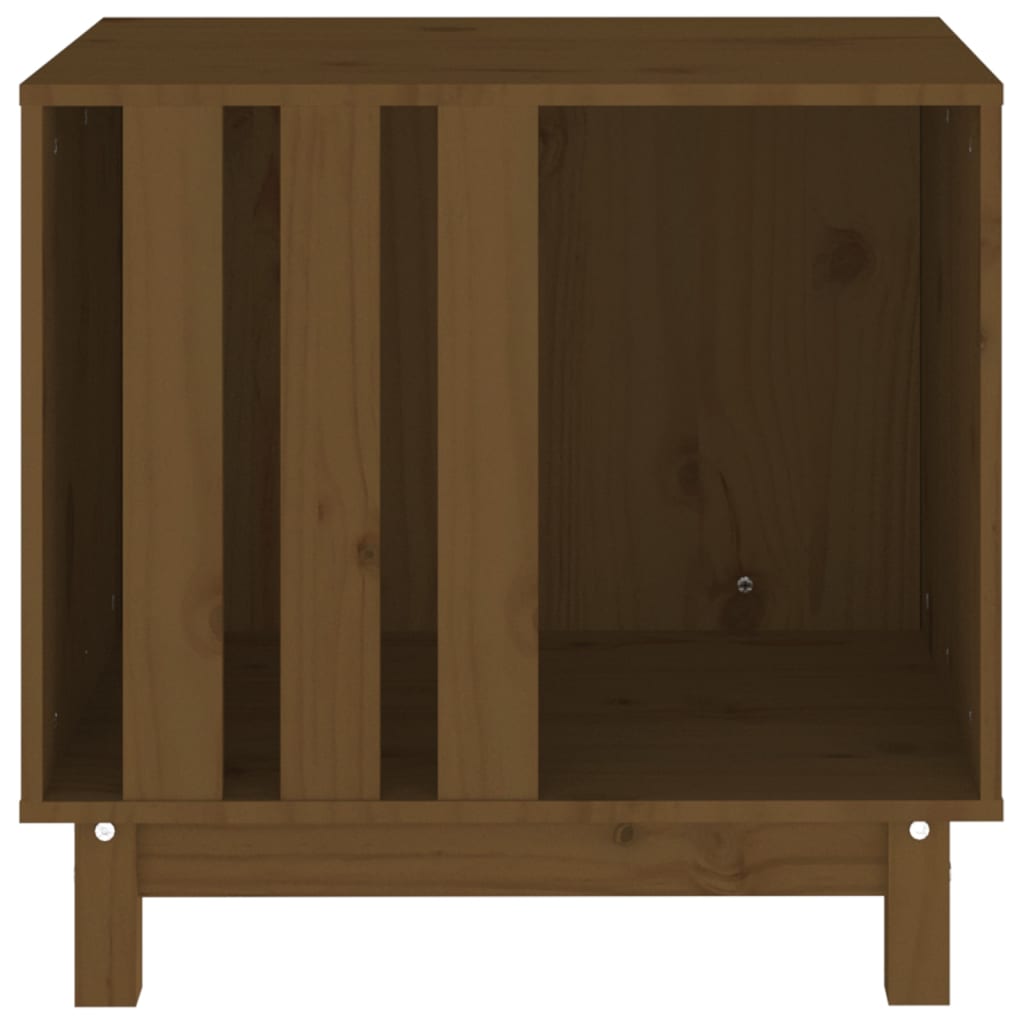 Niche d'intérieur en bois marron pour chien - 60x45x57 cm