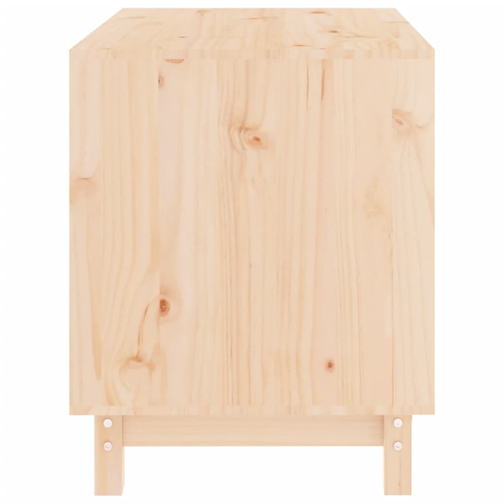 Niche d'intérieur en bois naturel pour chien - 70x50x62 cm