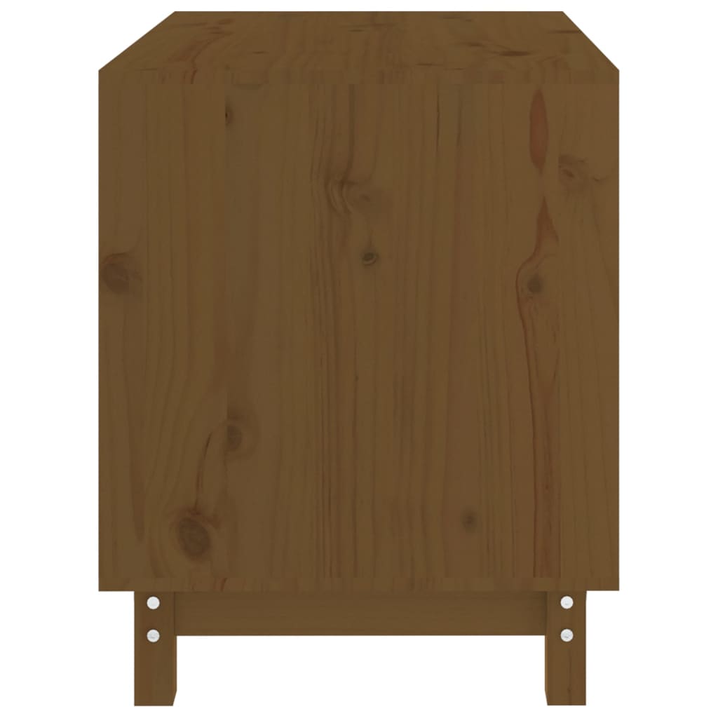 Niche d'intérieur en bois marron pour chien - 70x50x62 cm