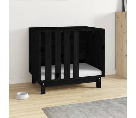 vidaXL Koirankoppi musta 70x50x62 cm t&auml;ysi m&auml;nty