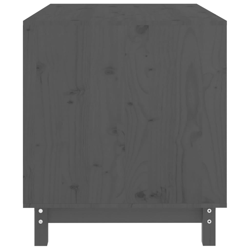 Niche d'intérieur en bois gris pour chien - 90x60x67 cm
