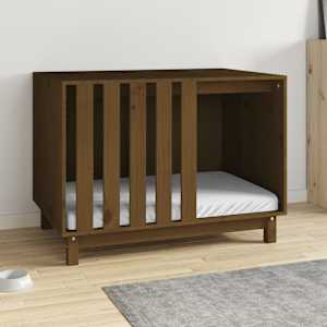 vidaXL Koirankoppi hunajanruskea 90x60x67 cm t&auml;ysi m&auml;nty