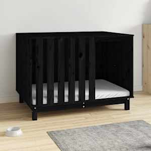 vidaXL Koirankoppi musta 100x70x72 cm t&auml;ysi m&auml;nty