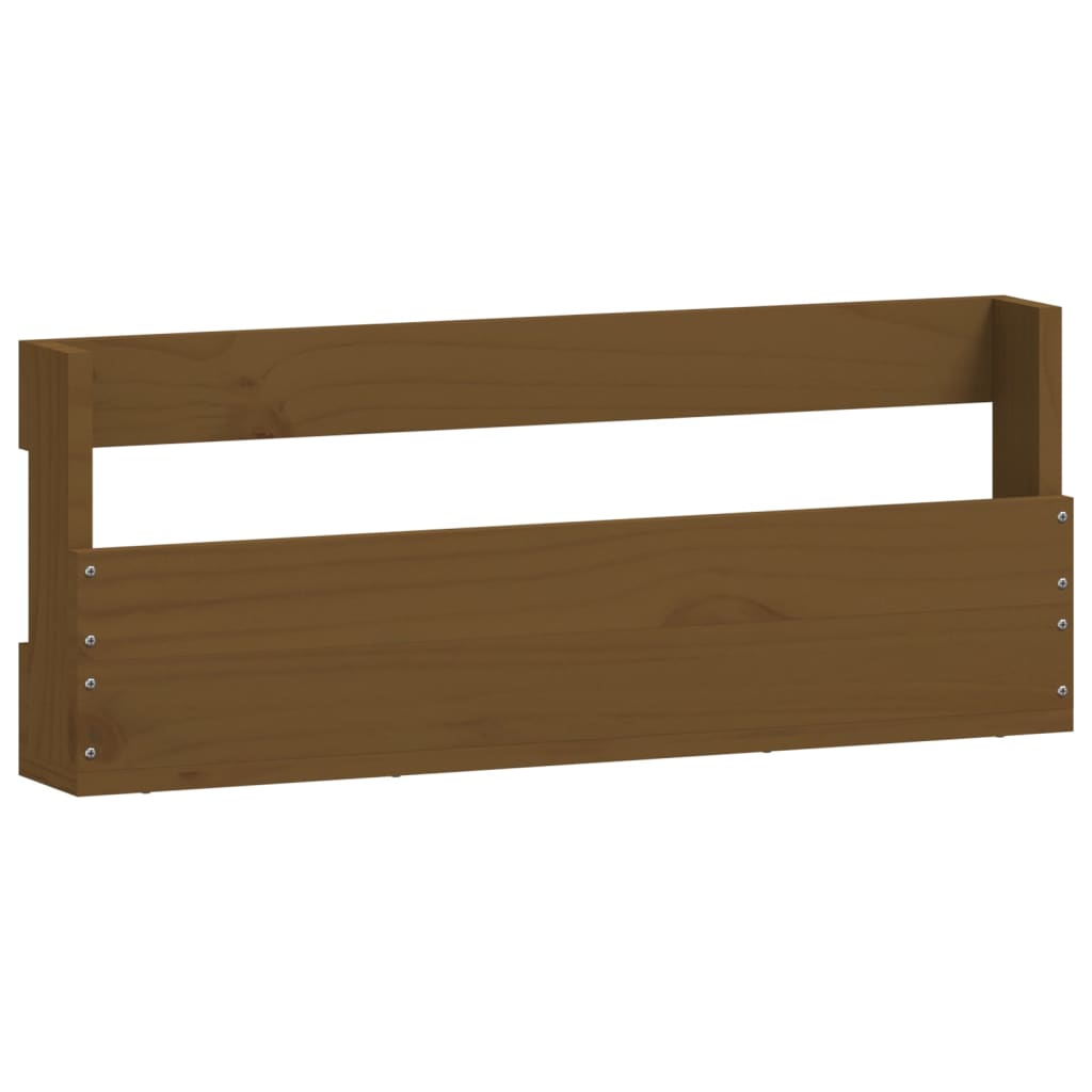 2 db mézbarna tömör fenyőfa fali cipőtartó 59 x 9 x 23 cm