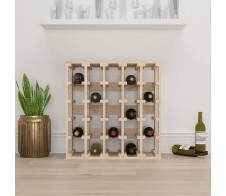 vidaXL Weinregal 58,5x33x60,5 cm Massivholz Kiefer