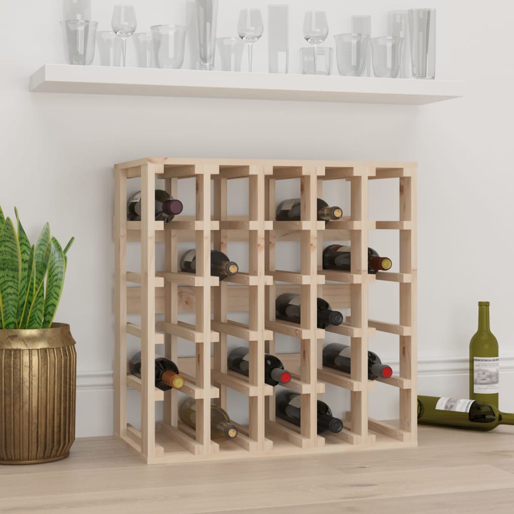 vida XL Weinregal 58,5x 33x 60,5 cm Massivholz Kiefer