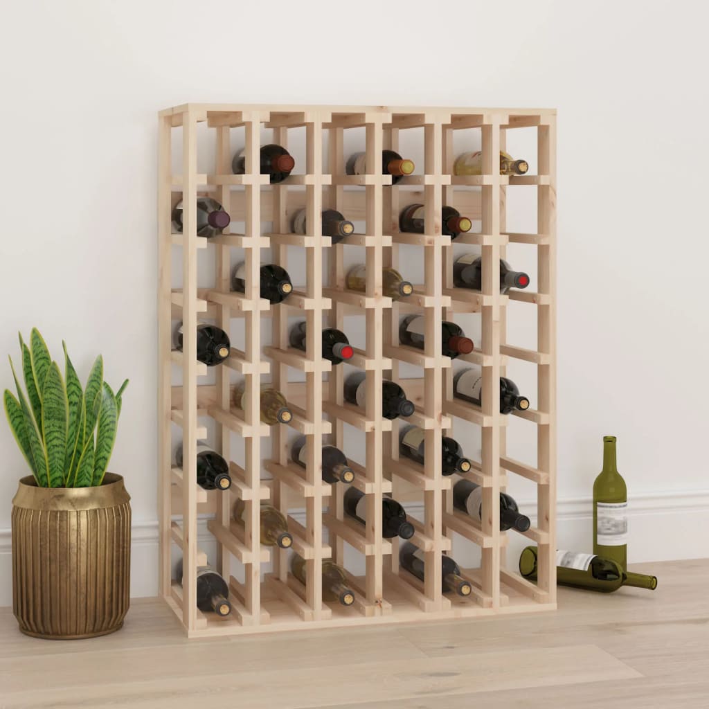 vida XL Weinregal 70x 33x 94 cm Massivholz Kiefer
