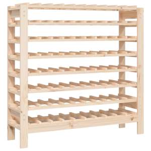 Regál na víno 109,5x30x107,5 cm masivní borové dřevo - obrázek 2