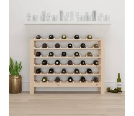 vidaXL Casier &agrave; vin 109,5x30x82 cm Bois de pin massif
