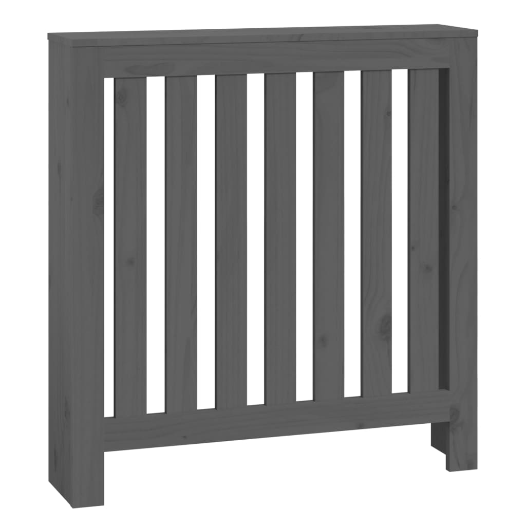 Cache-radiateur Gris 79,5x19x84 Cm Bois Massif De Pin VidaXL 11 width=274