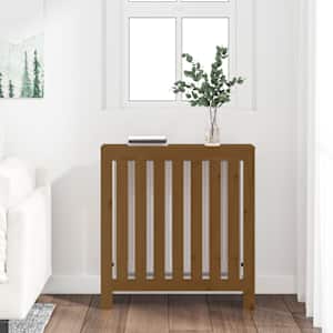 vidaXL Radiatoriaus uždangalas, medaus rudas, 79,5x19x84cm, pu&scaron;is