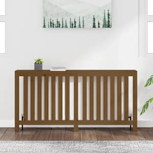 vidaXL Radiatoriaus uždangalas, medaus rudas, 169x19x84cm, pu&scaron;is