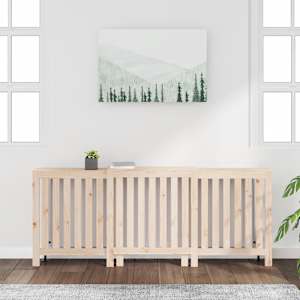 Kryt na radiátor210x21x85 cm masivní borové dřevo - obrázek 3