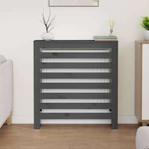vidaXL Mască pentru calorifer, gri, 79,5x19x84 cm, lemn masiv de pin