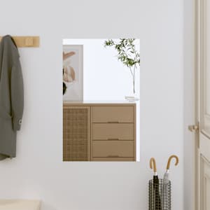 Stensko ogledalo 40x60 cm stekleno pravokotno