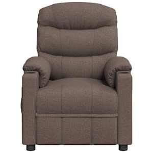 Elektrické polohovací křeslo taupe textil - obrázek 4