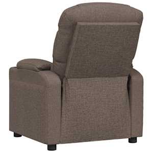Elektrické polohovací křeslo taupe textil - obrázek 6