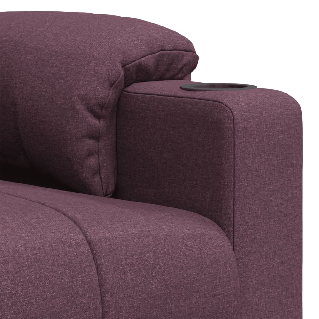 Електрически масажен стол, лилав, текстил