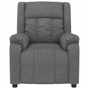 Elektrické masážní křeslo tmavě šedé textil - obrázek 4