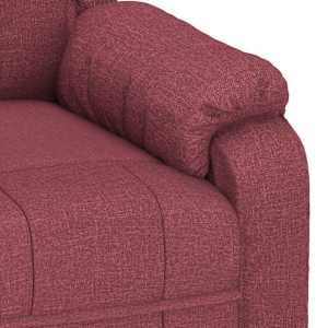 Elektrické masážní křeslo vínové textil - obrázek 8