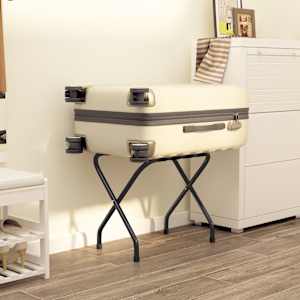 Stojalo za prtljago črno 56x40x49 cm