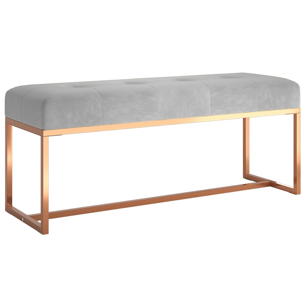 Ławka 110x36x45cm aksamitna ławka korytarzowa ławka pościelowa ławka tapicerowana duży wybór vidaXL - Zdjęcie 24 z 28