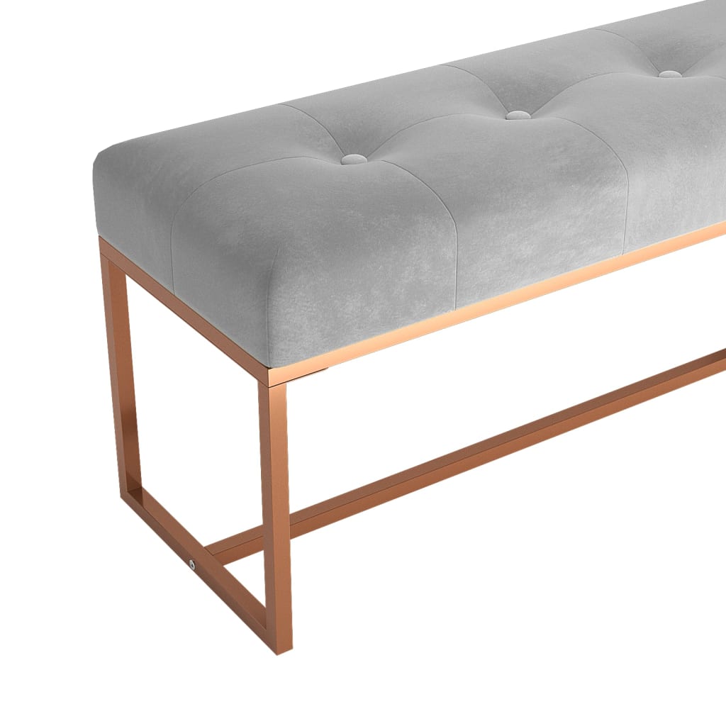 Ławka 110x36x45cm aksamitna ławka korytarzowa ławka pościelowa ławka tapicerowana duży wybór vidaXL - Zdjęcie 27 z 28