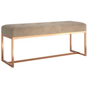 vidaXL pink, beež, 110 x 36 x 45 cm, samet