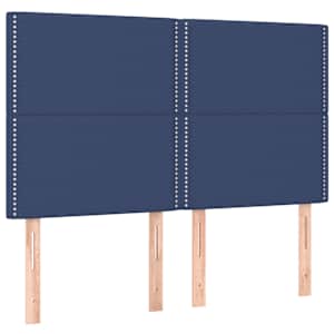 Box spring postel s matrací modrá 140x190 cm textil - obrázek 5