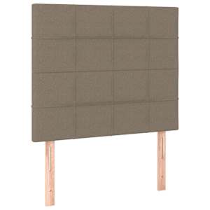Box spring postel s matrací taupe 90x190 cm textil - obrázek 5