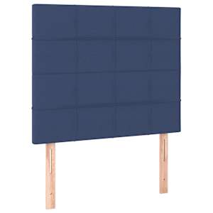 Box spring postel s matrací modrá 100 x 200 cm textil - obrázek 5