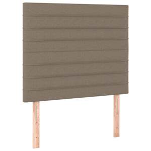Box spring postel s matrací taupe 100 x 200 cm textil - obrázek 5