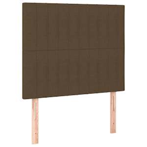 Box spring postel s matrací tmavě hnědá 80x200 cm textil - obrázek 5