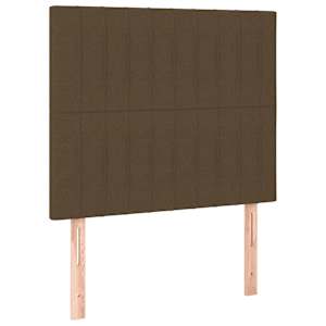 Box spring postel s matrací tmavě hnědá 90x190 cm textil - obrázek 5