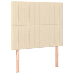 Box spring postel s matrací krémová 90x190 cm textil - obrázek 5