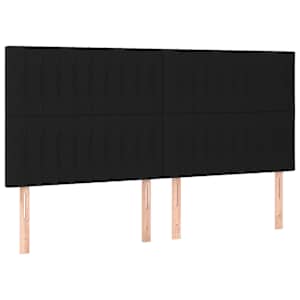 Box spring postel s matrací černá 160x200 cm textil - obrázek 5